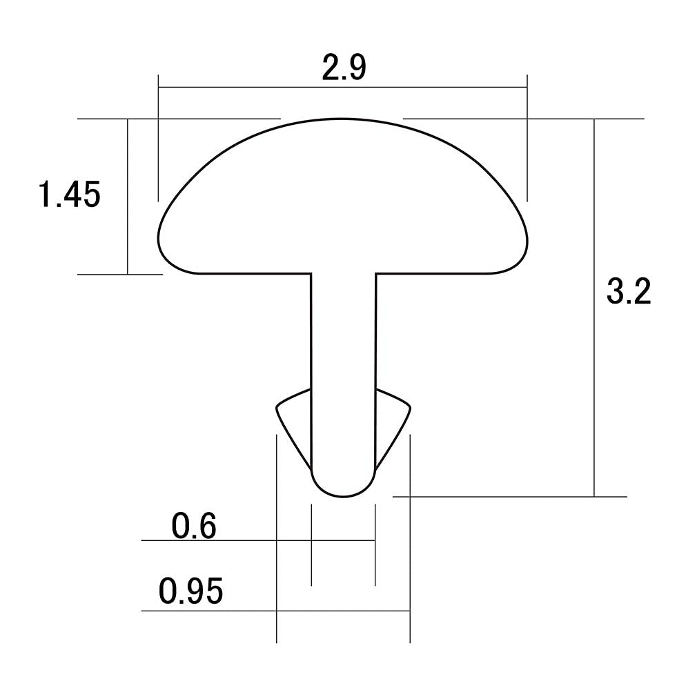 HOSCO Nerezové pražce Jumbo Korunka 24 kusů Specifikace řezu jazýčků HFS-J1-P24
