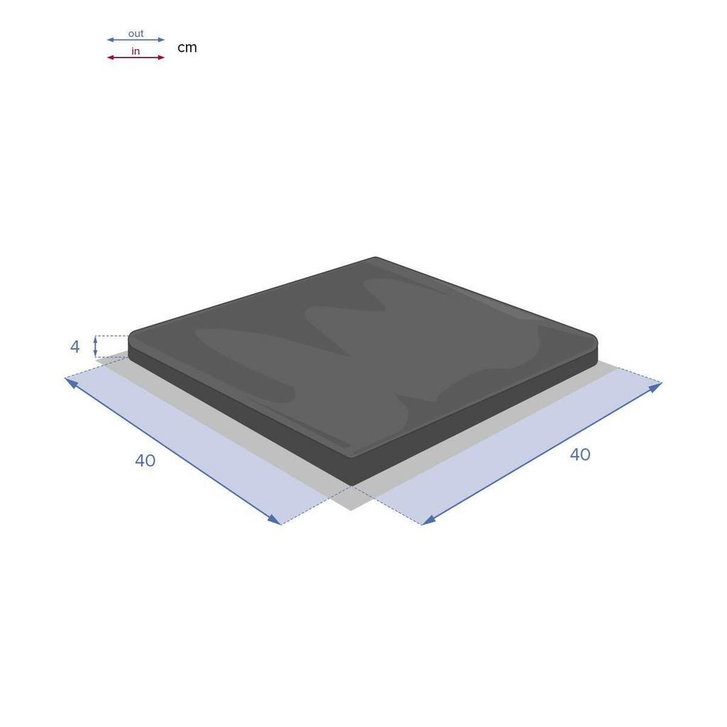 CHAIR CUSHION Garden Terrace 40x40cm Mustard