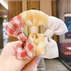 1/2PCS Fashion Plaid Bow Hair Clips Sweet Pink Hairpins for Girls Kids Cute Bowknot Headwear High Quality Hair Accessories Gifts