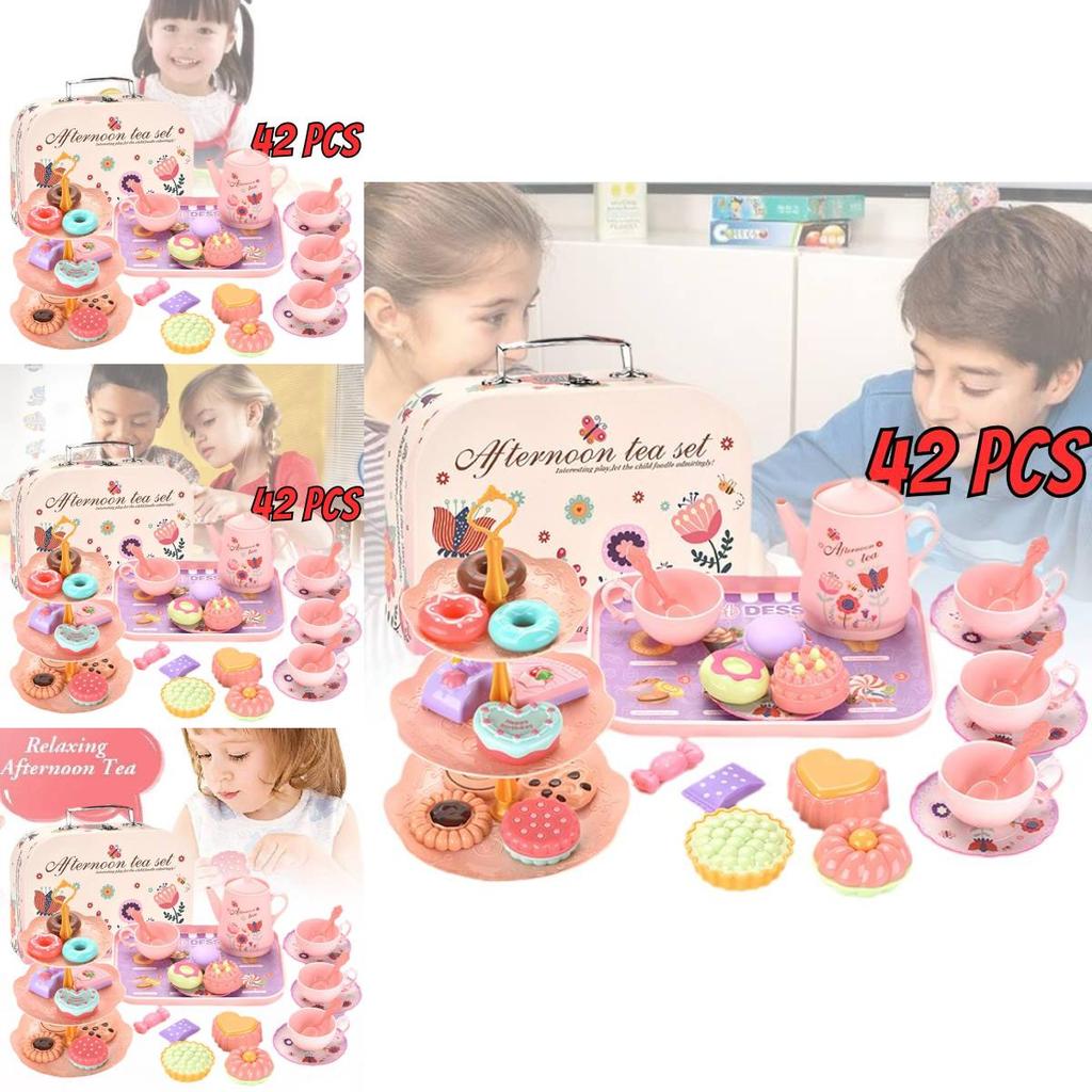 Delightful Pretend Play Kitchen Set With Realistic Food And Dessert Accessories Gift Box