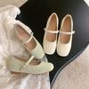 Retro Weaving Comfortable Mary Jane Summer New with Skirt Inner Heightening Single Shoes Shoes