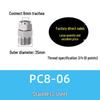 Copper Nickel Quick Connect Pneumatic Fitting PC8-02: Straight Lock Nut Air Tube, 6-16mm.