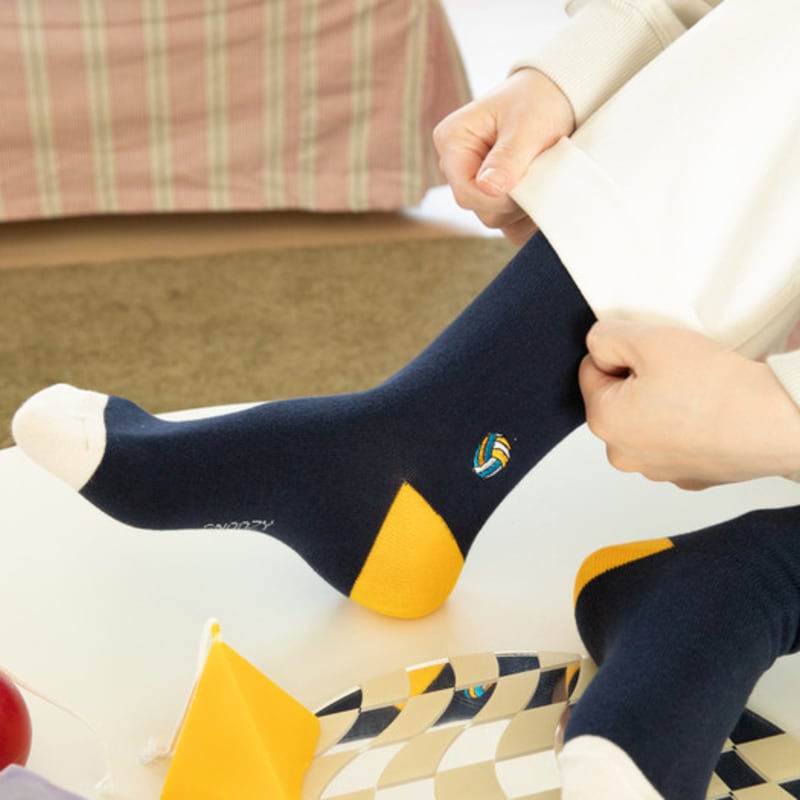 

Носки с вышивкой SNOOZY для волейбола (темно-желтый) FREE