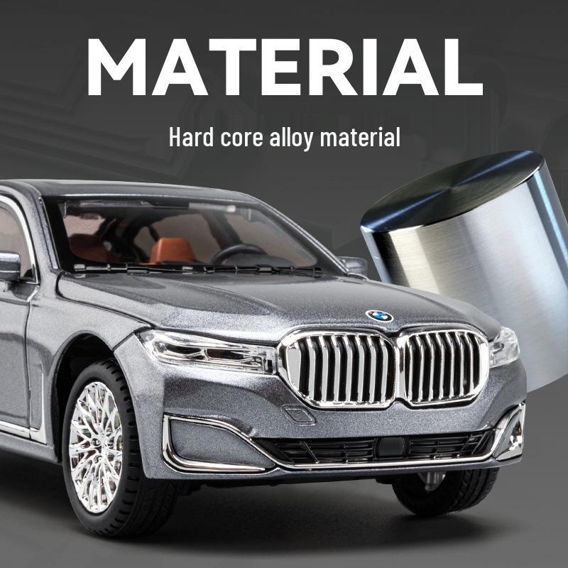 1:24 Bao 760LI Alloy Car Model with Pull Back Action, Sound & Light - Children's Toy & Indoor Ornament, TikTok-Recommended.