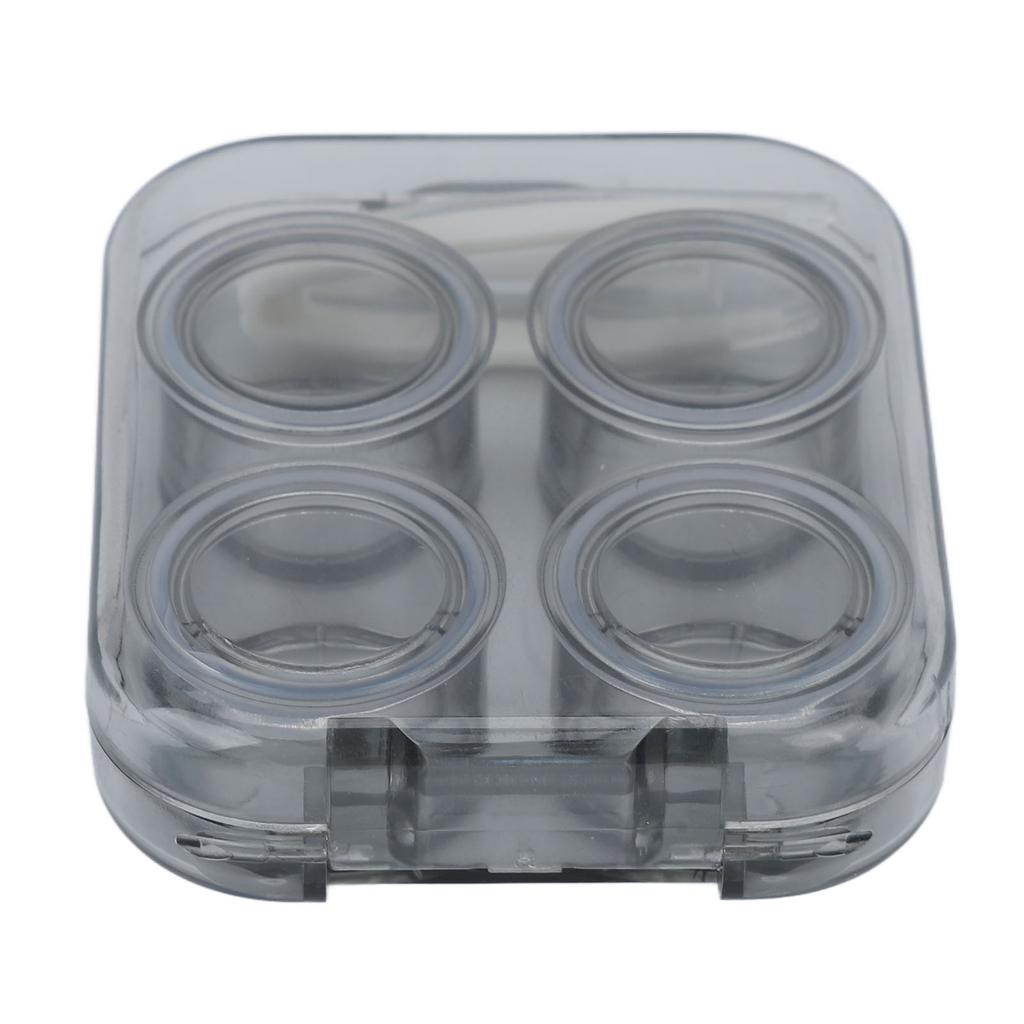 Contact Lens Case Kit Transparent Protective Portable Plastic Contact Lenses Storage Container for Women Girls