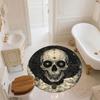 Skull Pattern Round rug,Carpet Rug for Living Room Bedroom Playroom ,Non-slip Floor Mat,Holiday Gifts and Birthday Gifts.