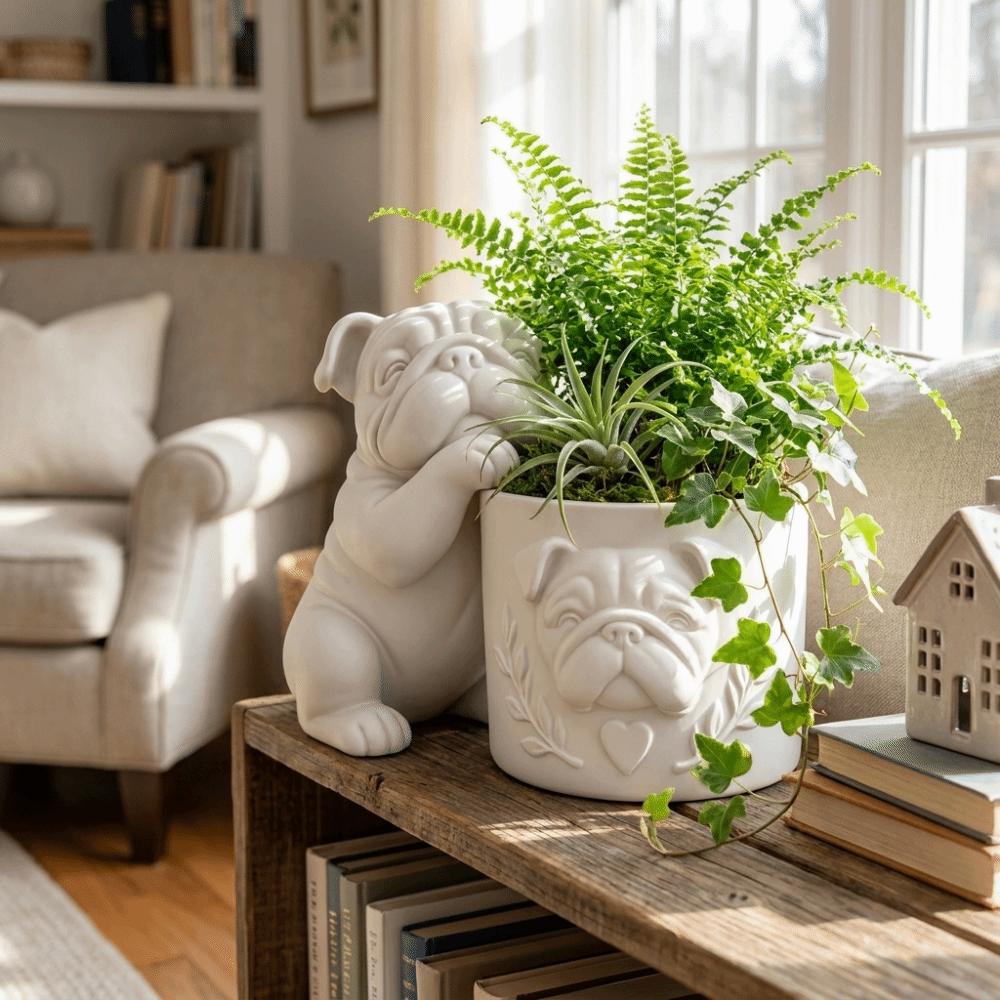 Animal Shaped Dog Shaped Planter Pot Funny Dog Succulent Planter  Garden Decoration