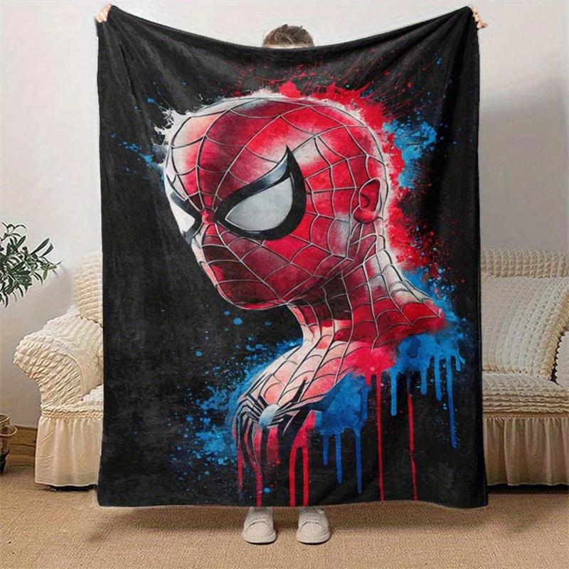 1pc Spier-Man Printing Blanket - Soft, All-Season Throw for Living Room, Beroom,Personalize Gift with Aorable Cartoon esign
