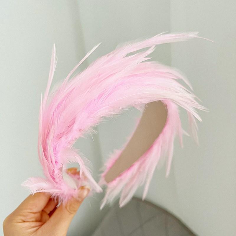 

Headband Hair Hair Accessories Women Colorful Feather Hair Piece Hairband Hoop Fashion Girls Head Bands