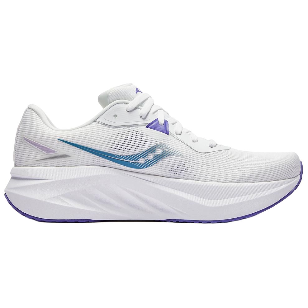 Saucony Tide 3 Comfortable Soft Cushioning Breathable Low Top Training Sprinting Running Shoes Unisex sneaker White Blue Purple S28241-1