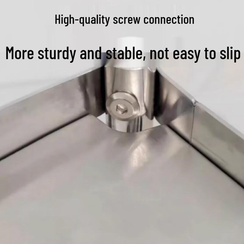 Beifu Thickened Stainless Steel 5-Tier Kitchen Corner Storage Rack