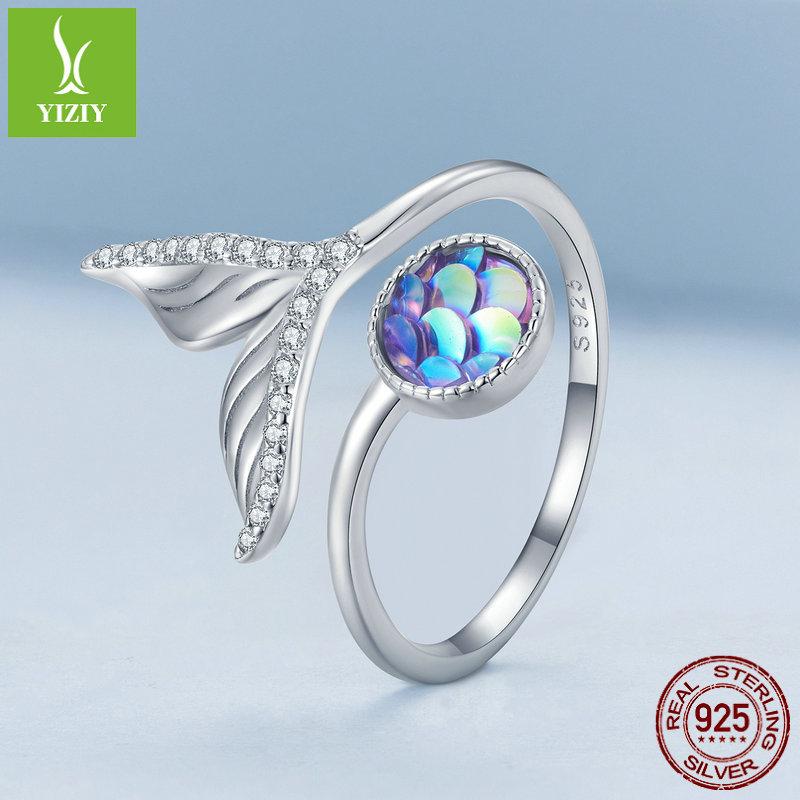 Fantasy Smart Fishtail Open Ring, Popular Jewelry S925 Sterling Silver Ring Jewelry