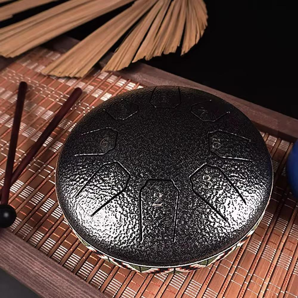 6 Inch 8 Note Drum Musical Percussion Instruments Portable Meditation Sound Therapy Accessories Lotus Drums
