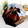 Rock Desert Cowboy Folding Umbrella Travel Suitable For All Seasons Umbrella Travel Umbrella Travel
