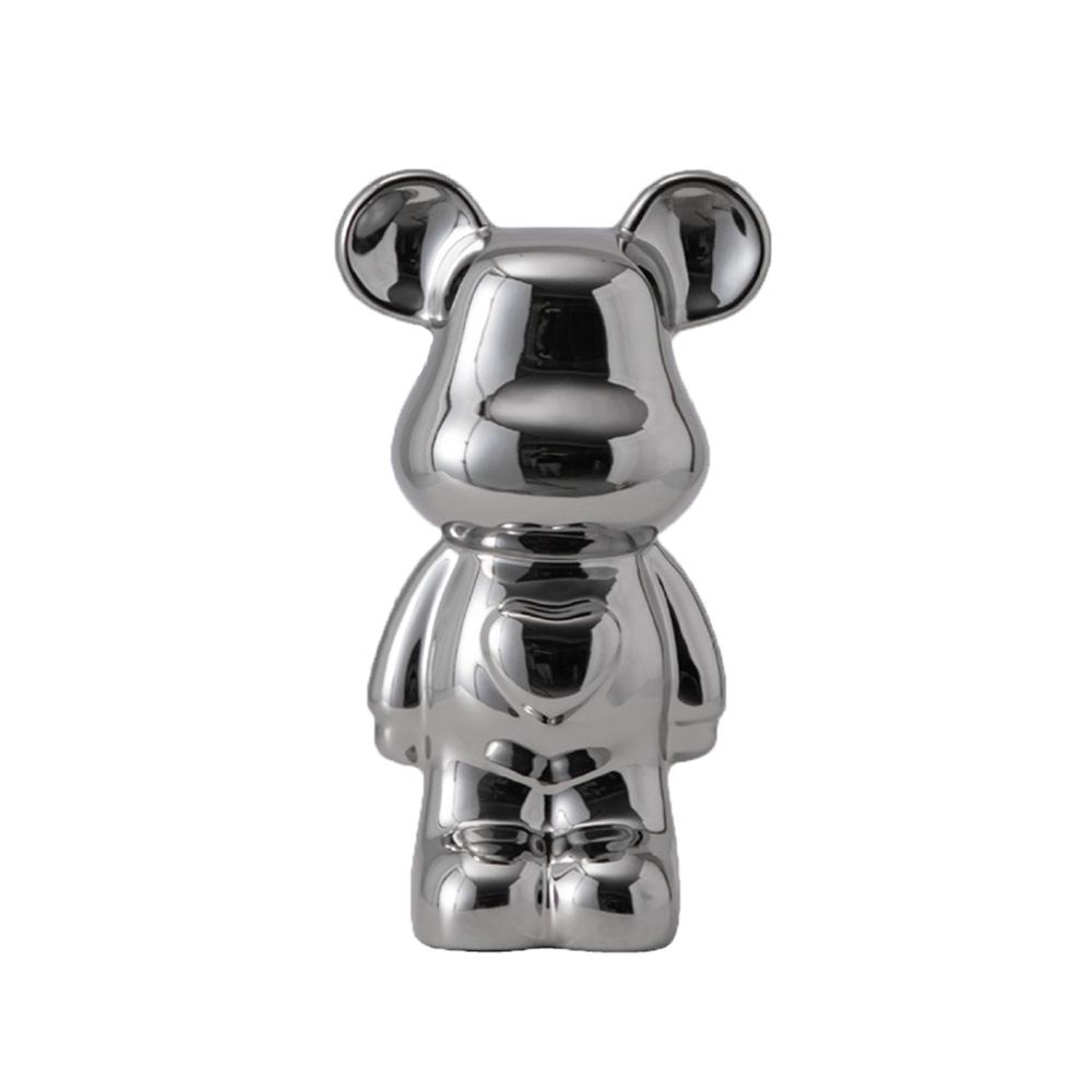 18-28CM European Electroplating Ceramic Care Bear Doll Ornament Home Desktop Living Room Decoration Ornament Decorative Figurine