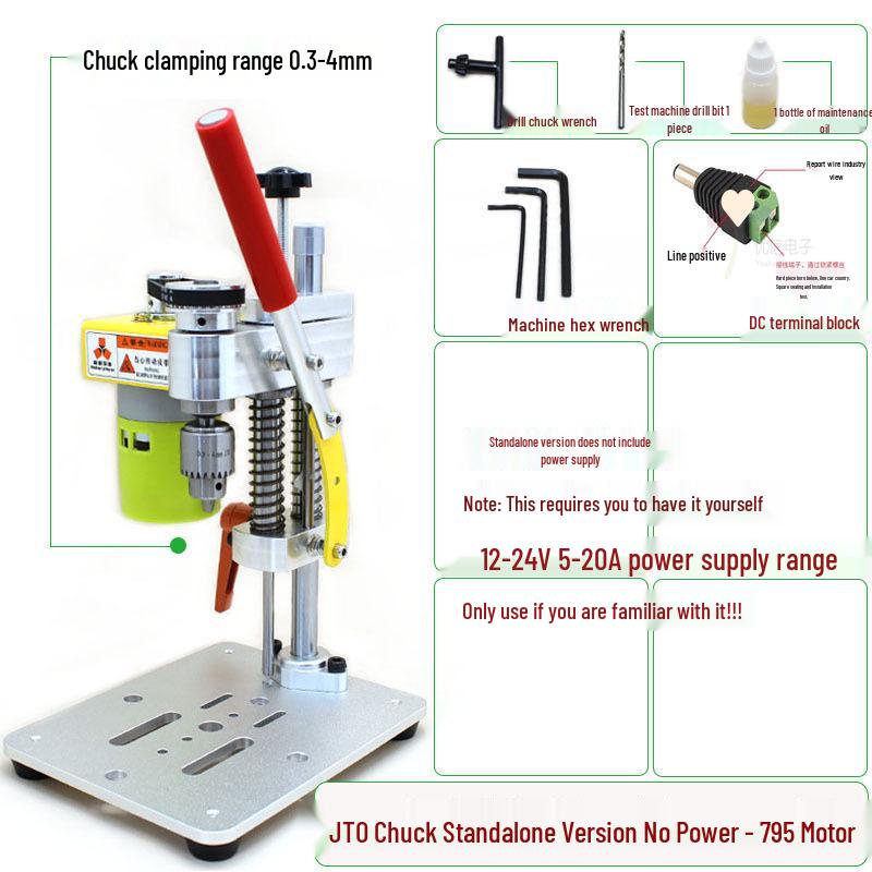 Precision Micro Drill for Phone & Watch Repair - Desktop Electric Bench Drill & Grinding Tool