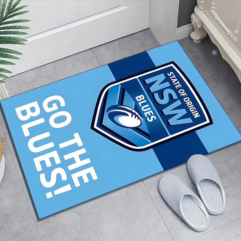 1pc Football Team Design Area Rug - Non-Slip, Soft & Cozy Floor Mat for Living Room, Bedroom, Office - Indoor/Outdoor Decorative Carpet