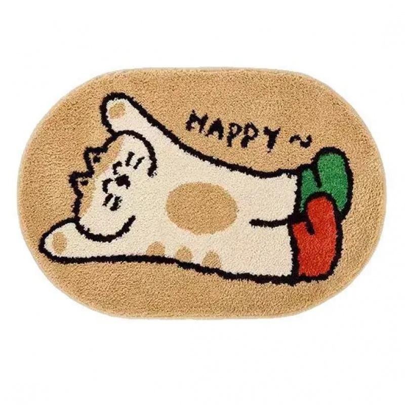 Modern Cartoon Dog Soft Rug Non-Slip Washable Indoor Decorative Carpet for Living Room Bedroom