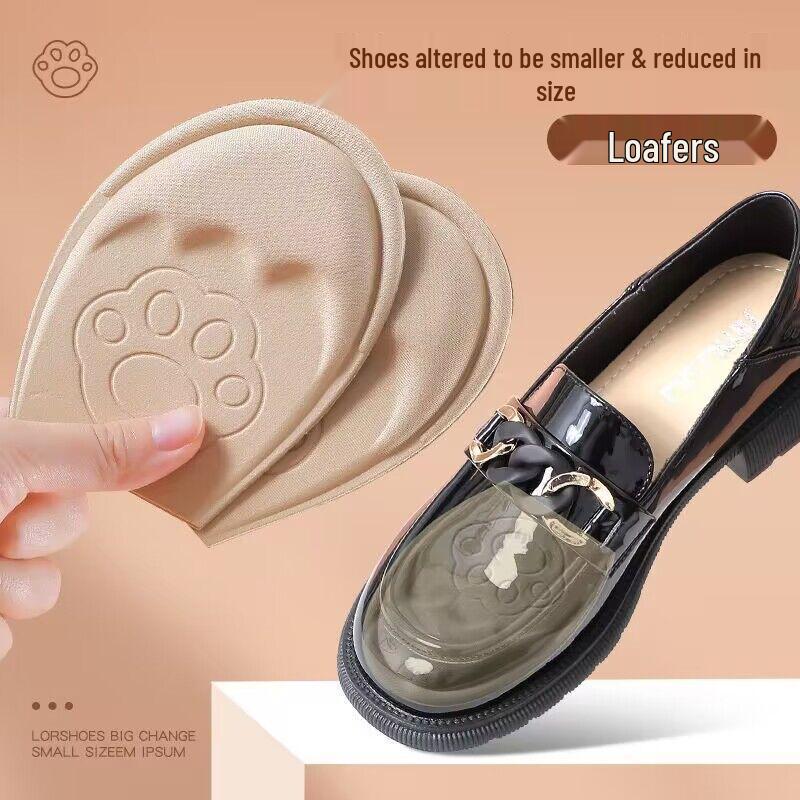 Schuhgrößenreduzierer: Verstellbare Unisex-Einlegesohle und Zehenstopfen, Halbpolster für größere Schuhe