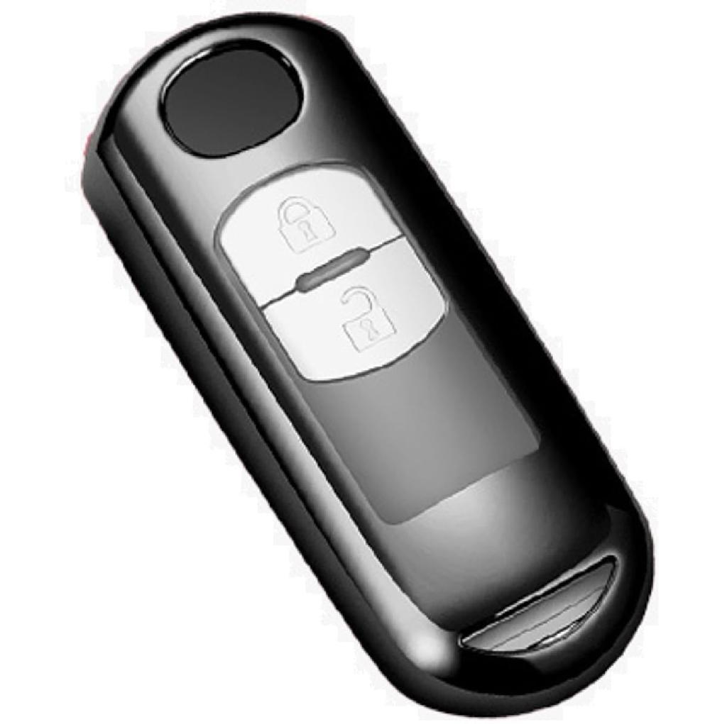 [VERISSY] Smart Key Case, Mazda MAZDA Smart Key Cover CX-5 CX-3 CX-8 Demio Axela Atenza Roadster, Black