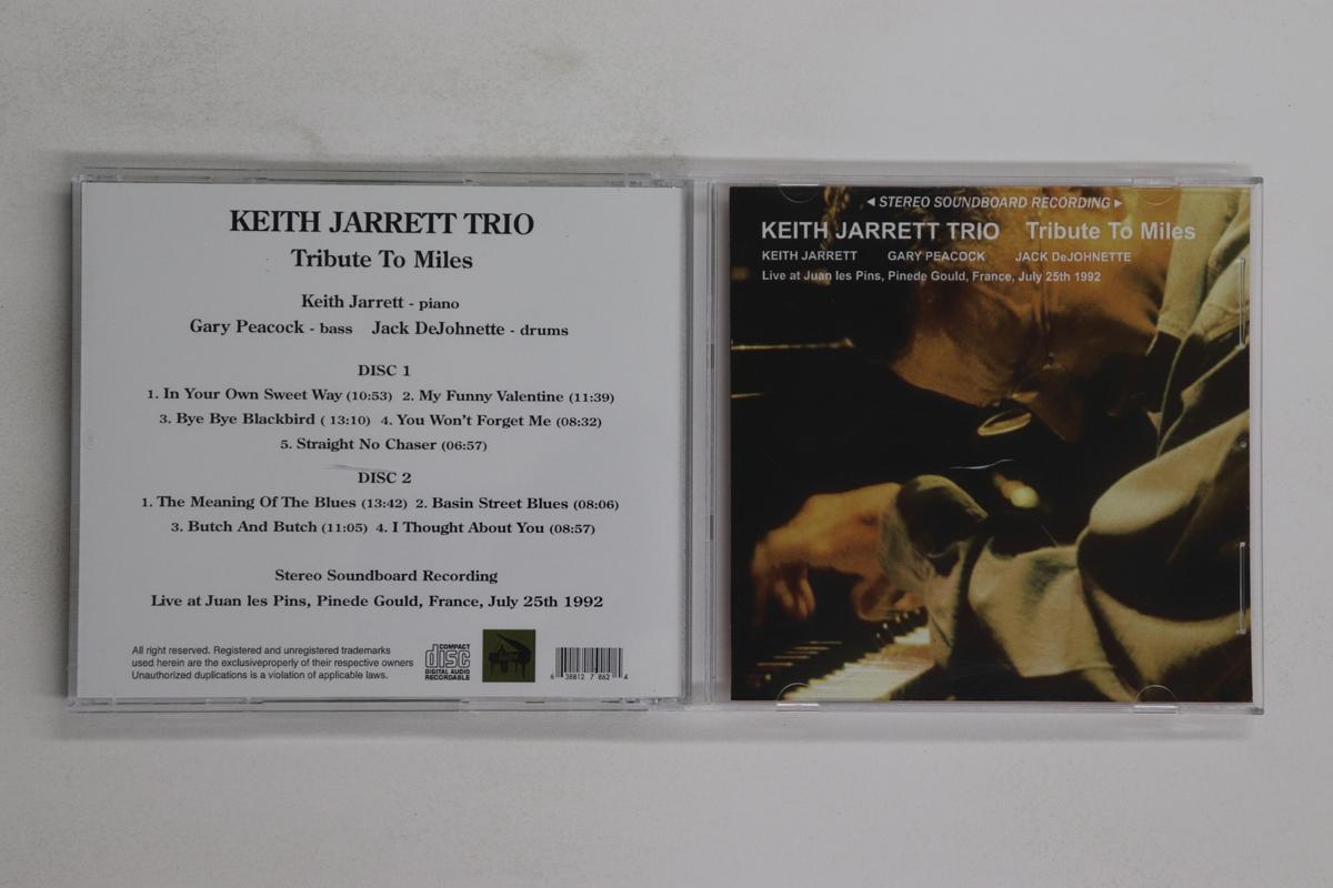 

CD KEITH JARRETT - Tribute To Miles (Cd-r) JAZZTIME018 JAZZTIME Japan Jazz Used