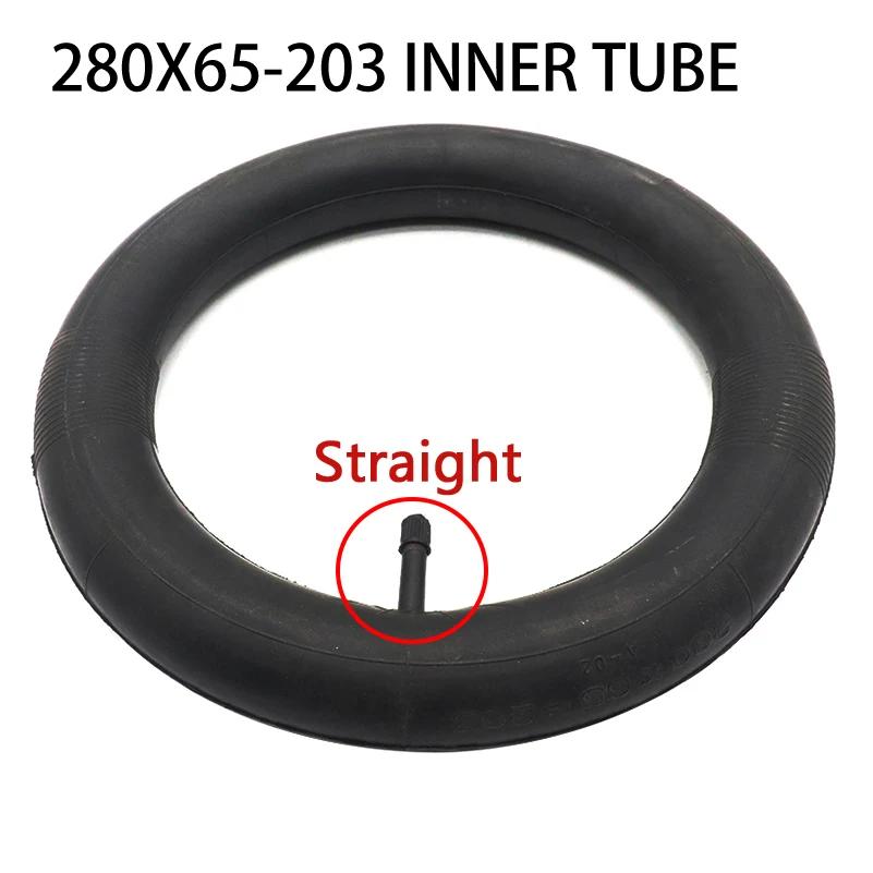 12 inch Pneumatic Tire 280x65-203 Inner Tube Outer Tyre for Children s Bicycle Trolley Baby Stroller Handcart Wheels Parts Inner Tube straight