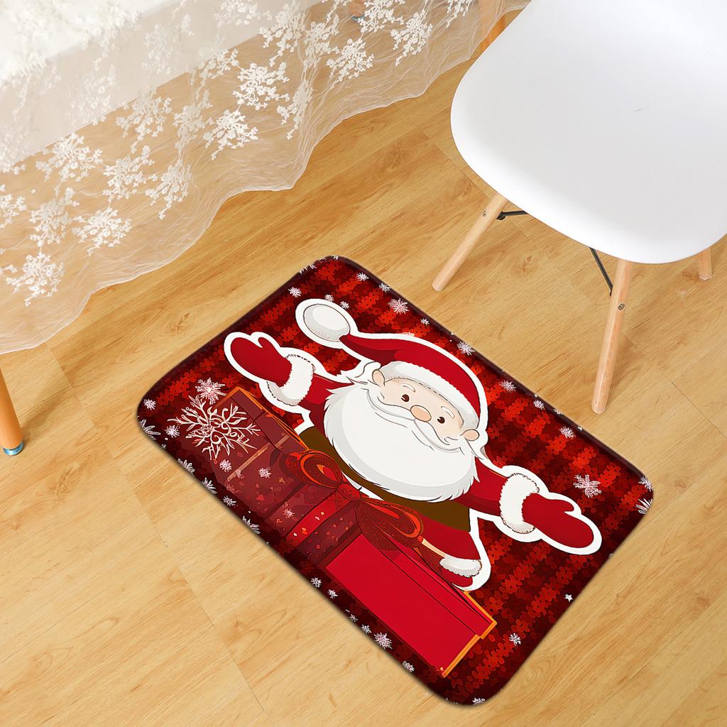 Christmas Series Door Mat Bathroom Floor Mat Kitchen Living Room Carpet