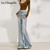 La Chapelle Women's High Waist Slim Flare Jeans
