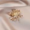 Snowflake Brooch, A High-end, Light Luxury Diamond-encrusted Pin, Fashionable Suit Jacket, Corsage and Accessory