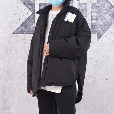 Winter New Simplicity Keep Warm Parks Solid Color Thin and Light Fashion Loose Art Women All-match Top Coat LDD2228