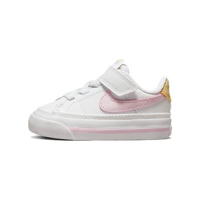 Court Legacy TD Biela Ružová Pena Detské Tenisky Sezamový Medová Rosa DA5382-115