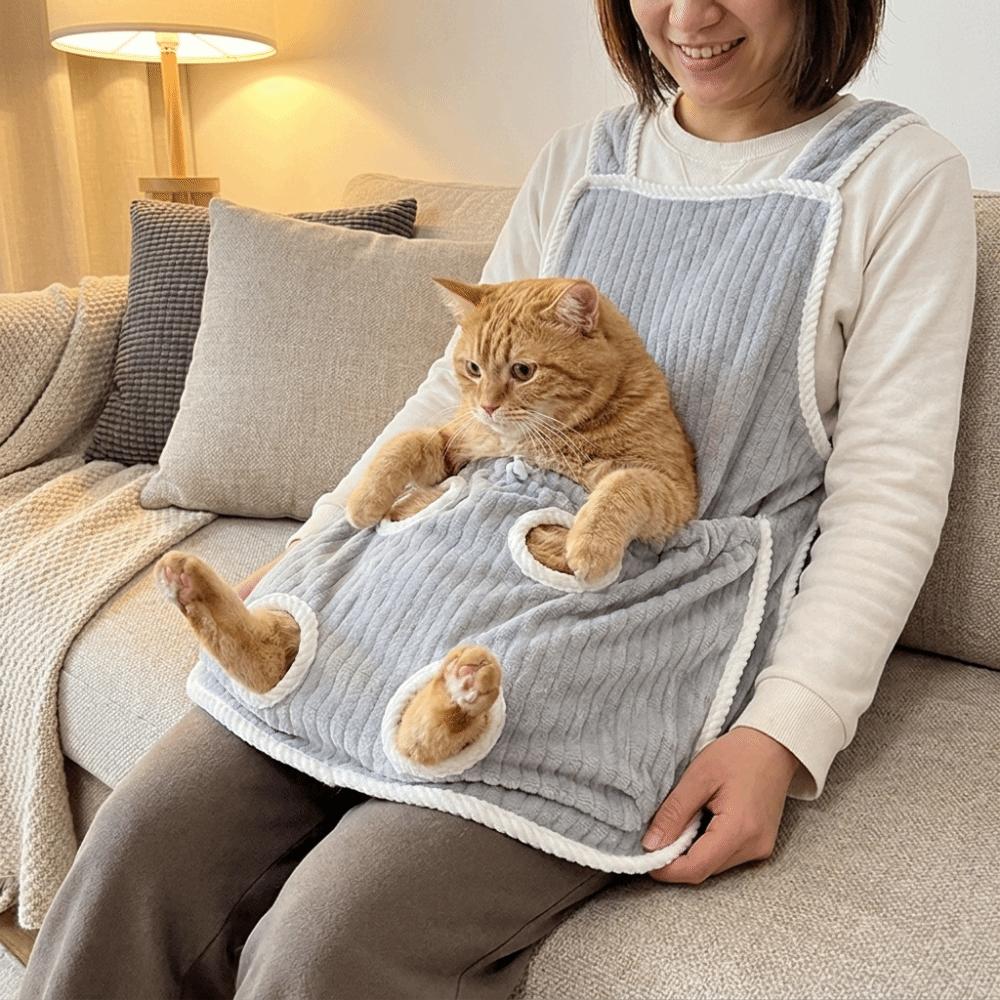 Hair-Resistant Cat Holding Apron Anti Scratch Pet Anti Shedding Cover Pet Sleeping Bag Home Use