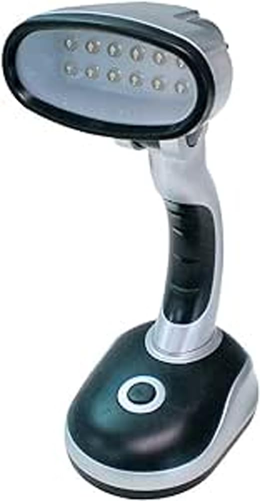 

TRADE ONE Stand 55 Continuous Lighting 40 Adjustable AA Energy Power Saving 10340 Light, Lumens, Time, Hours, Angle, Battery, Saving, серебряный