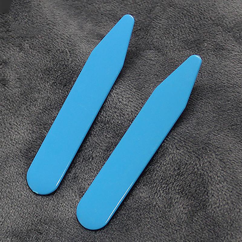 2 Pcs Carbon Fiber Collar Stays For Business Men's Shirt Party Dress Brace Accessories Reinforcement Insert Fixing Jewelry
