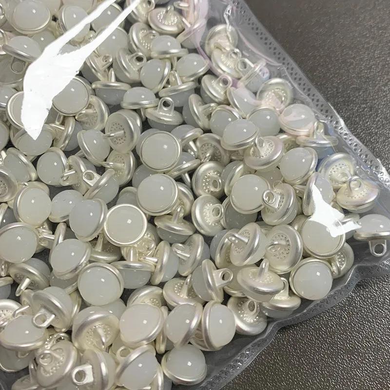 

10 шт. Красивые пуговицы на ножке с драгоценными камнями, круглые, маленькие металлические пуговицы, швейные принадлежности 10mm