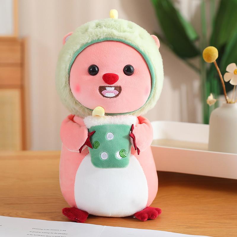 Cute Transforming Water Otter Milk Tea Plush Toy Doll For Girls Best Friends Gift