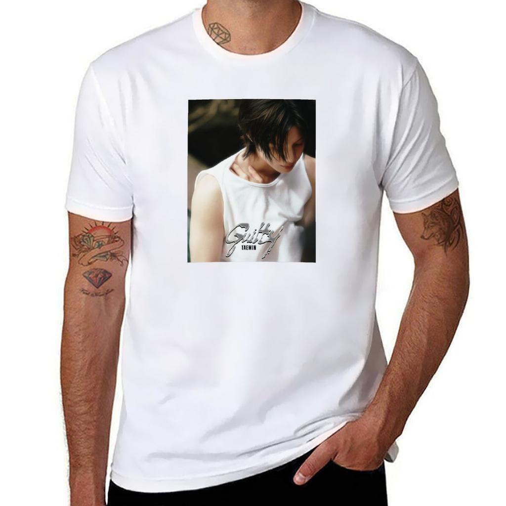 Taemin Guilty oil paint Tshirt vintage clothes graphics hippie clothes blacks big and tall t shirts for men