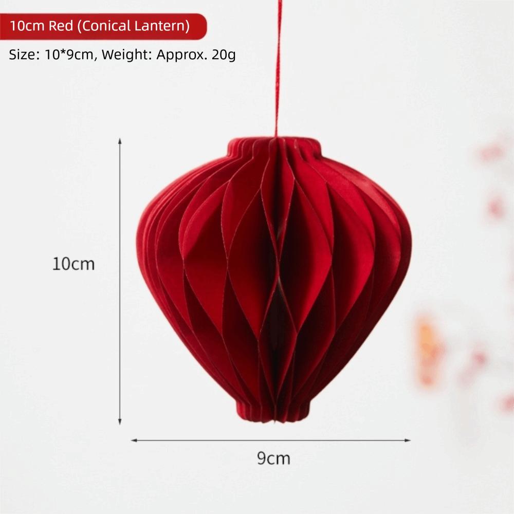 2026 Red Honeycomb New Year Decorations with Tassel Paper Christmas Tree Ornament Hanging Style Christmas Balls Patio Decor