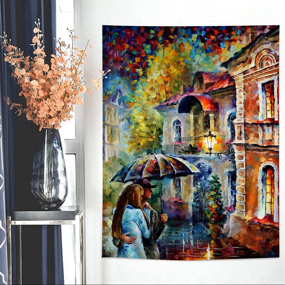 LLeonid Oil AAfremov Painting DIY Wall Tapestry Hanging Tarot Hippie Wall Rugs Dorm Home Decor