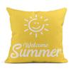 Gray Yellow Linen Pillowcase 60*60 Sofa Cushion Cover 40*40 Home Decoration Can Be Customized