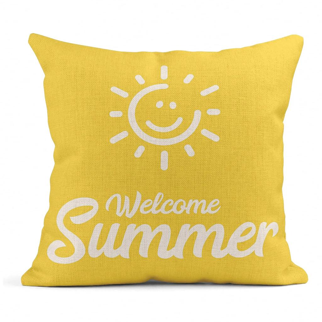 Gray Yellow Linen Pillowcase 60*60 Sofa Cushion Cover 40*40 Home Decoration Can Be Customized