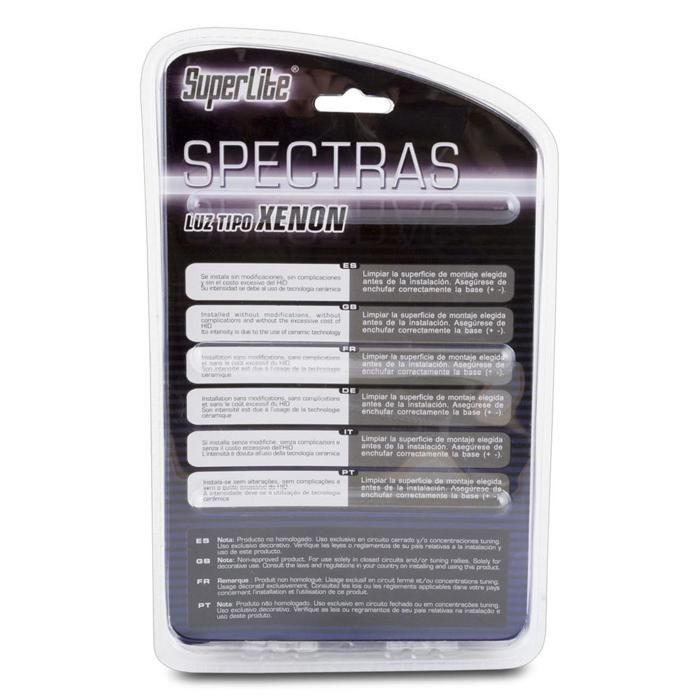 2 Ampoules Spectra H7 12V 75W - 2 Ampoules T10 ...