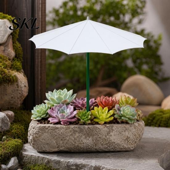 Plant Umbrella 10 Inch Diam Umbrella, Outdoor UV Protection Shade, Mini Parasol Provides Shade Patio Sunshade To ?Defend Plants from Blazing