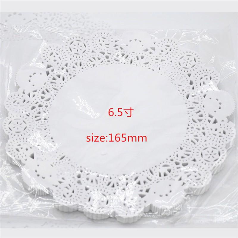 Instock Round Paper Doilies Decorative, White Lace Doilies, Dispos