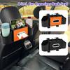 4 In 1 Back Seat Car Organizer Vehicle Hanging Car Back Seat Storage Box with Hook & Phone Holder Car Backseat Tissue Cup Holder