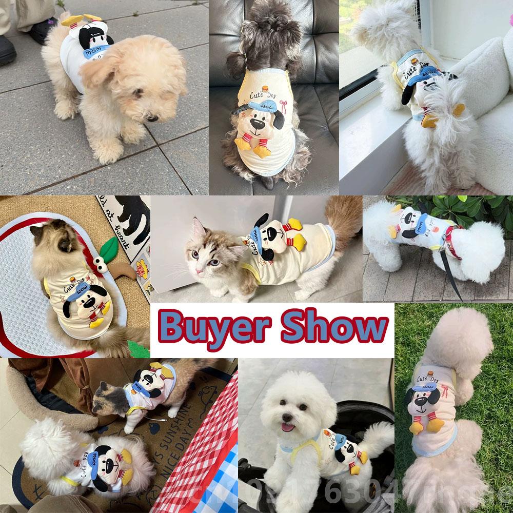 Summer Cute Clothes for Dogs Cats Vest Spring Pets Clothing Cat Small Dog Cooling Vest Doggy kitty Bichon Pet Apparel Supplies