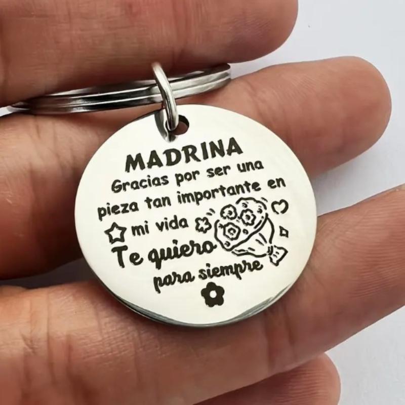 

Stainless Steel Keychain,Godmother And Godfather Key Ring Gift,Funny Creative Key Chain With Key Buckle,Christmas Gift,Christmas