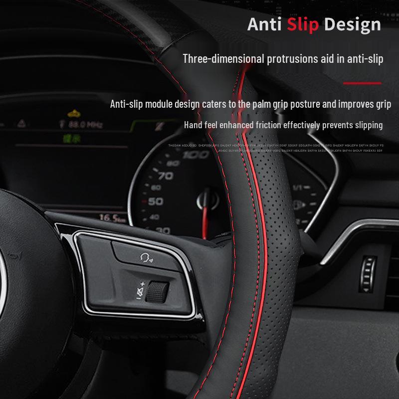 Jaguar Steering Wheel Cover: XEL, XFL, F-PACE, XJ, Suede & Leather, All-Seasons