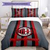 Ac Milan Personalizza il tuo nome Set Biancheria da Letto Copripiumino Traspirante con Federe Decorazione per la Casa Regalo di Compleanno