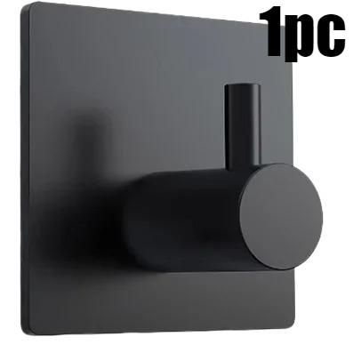 1/4Pcs Bathroom Robe Hooks Stainless Steel Towel Hanger Waterproof Hook Multi-Purpose Hanger Hook Door Bathroom Shower Kitchen